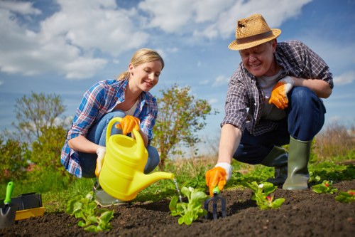 User managing cookie preferences on a landscaping site